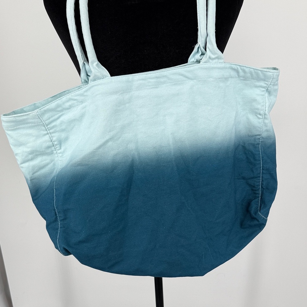 Athleta Teal Ombre Tote Bag - Picture 3 of 6